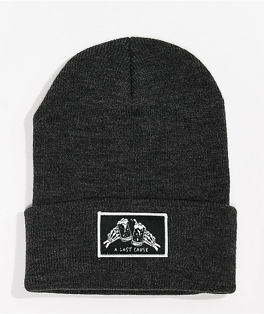 100700-a-lost-cause-cheers-tall-grey-beanie-1.jpg A Lost Cause Cheers Tall Grey Beanie