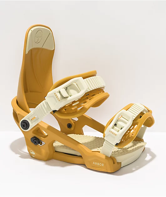 Arbor Women's Acacia Yellow Snowboard Bindings 2022
