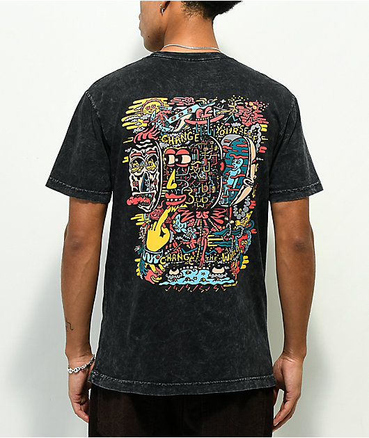 100808-killer-acid-steppin-out-black-wash-t-shirt-1.jpg Killer Acid Steppin Out Black Wash T-Shirt