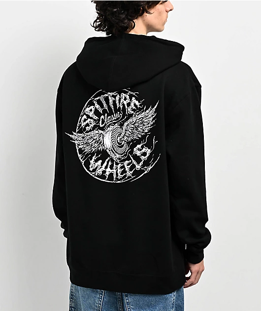 Spitfire Decay Flying Classic Black Hoodie