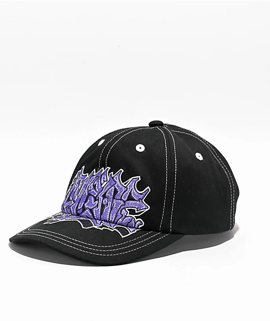 100976-empyre-coated-black-strapback-hat-1.webp Empyre Coated Black Strapback Hat
