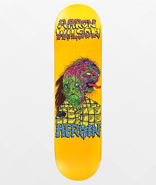 Heroin Wilson Face Melter 8.5\" Skateboard Deck