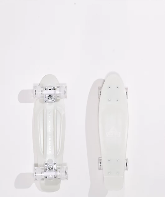 Swell White Wash 22\" Cruiser Skateboard Complete