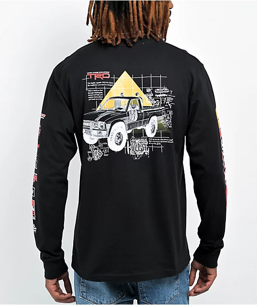 HUF x Toyota TRD Concept Black Long Sleeve T-Shirt