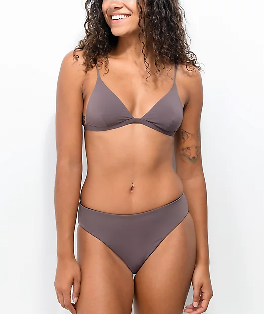 Kikirio Sora Purple High Leg Bikini Bottom