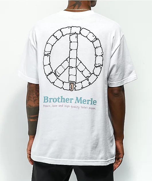 Brother Merle Peace & TP White T-Shirt