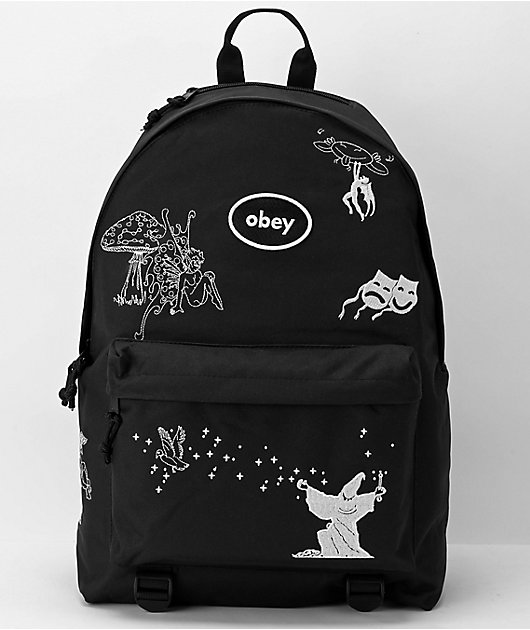 Obey Wanderer Black Backpack