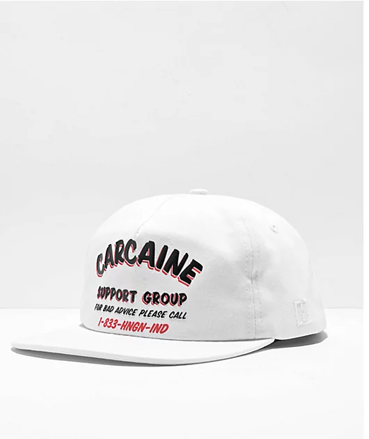 Hoonigan Support Group White Unstructured Snapback Hat