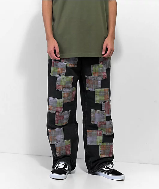 1059-ragged-priest-jerk-patches-black-skate-jeans-1.webp Ragged Priest Jerk Patches Black Skate Jeans