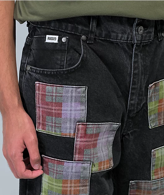 1059-ragged-priest-jerk-patches-black-skate-jeans-4.webp Ragged Priest Jerk Patches Black Skate Jeans