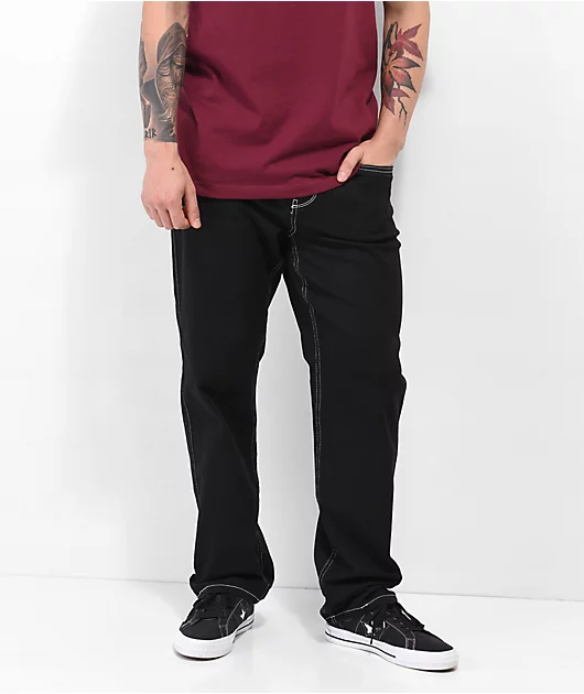 1171-salem7-pentagram-black-denim-jeans-2.webp Salem7 Pentagram Black Denim Jeans