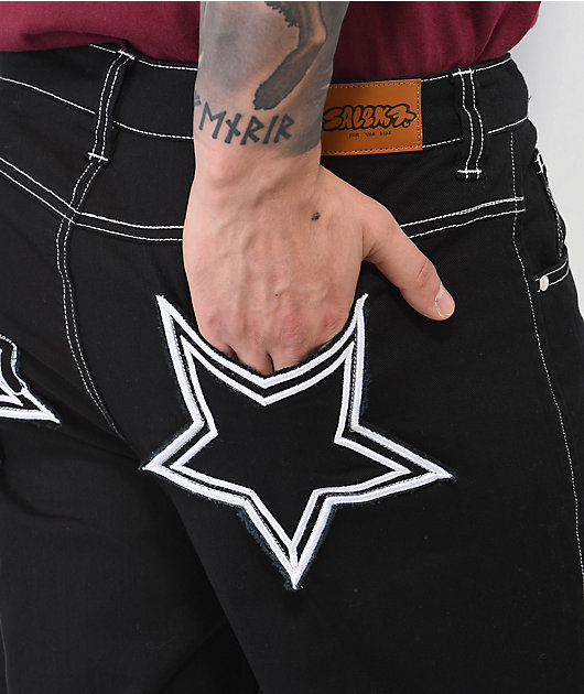1171-salem7-pentagram-black-denim-jeans-5.jpg Salem7 Pentagram Black Denim Jeans