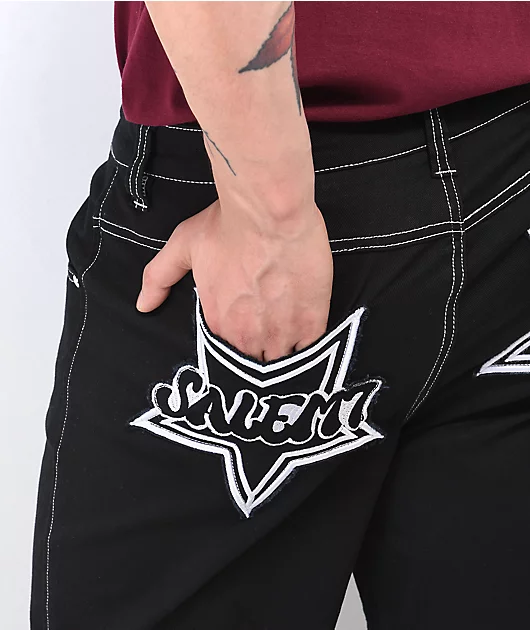 1171-salem7-pentagram-black-denim-jeans-6.webp Salem7 Pentagram Black Denim Jeans