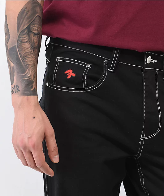 1171-salem7-pentagram-black-denim-jeans-7.webp Salem7 Pentagram Black Denim Jeans