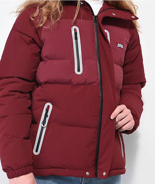 11951-cookies-upper-echelon-burgundy-puffer-jacket-5.webp Cookies Upper Echelon Burgundy Puffer Jacket