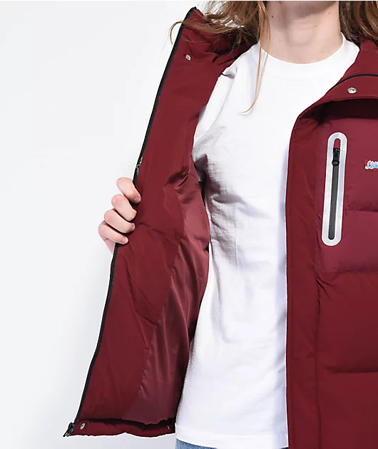 11951-cookies-upper-echelon-burgundy-puffer-jacket-7.webp Cookies Upper Echelon Burgundy Puffer Jacket