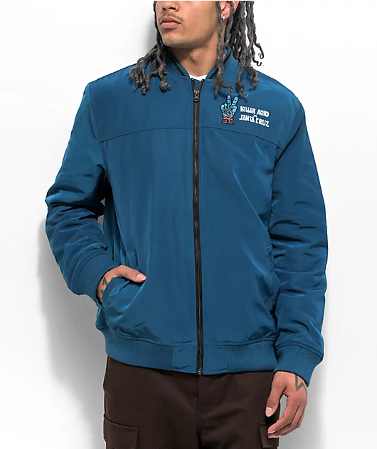 12233-killer-acid-x-santa-cruz-navy-bomber-jacket-2.webp Killer Acid x Santa Cruz Navy Bomber Jacket