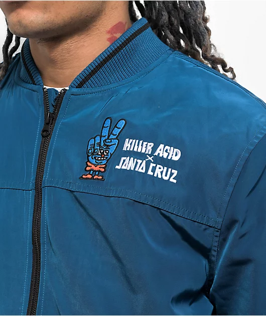 12233-killer-acid-x-santa-cruz-navy-bomber-jacket-3.webp Killer Acid x Santa Cruz Navy Bomber Jacket
