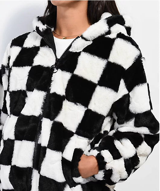 12252-angel-kiss-checkered-black-white-jacket-3.webp Angel Kiss Checkered Black & White Jacket