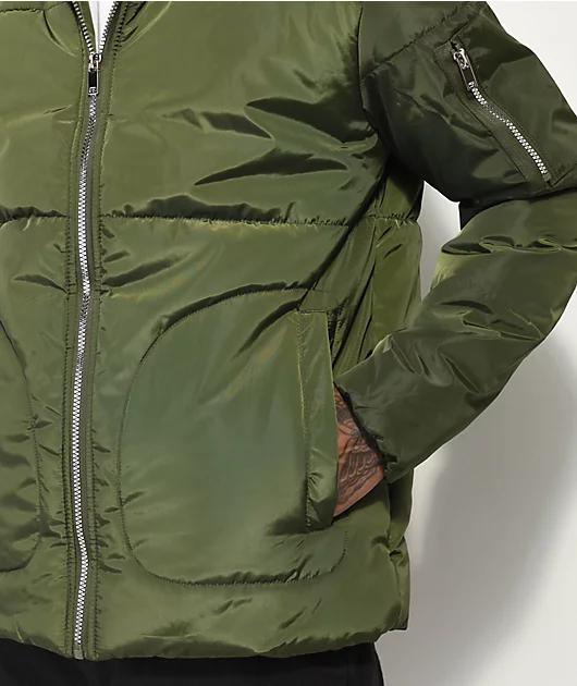 12279-american-stitch-sherpa-collar-olive-puffer-jacket-3.webp American Stitch Sherpa Collar Olive Puffer Jacket
