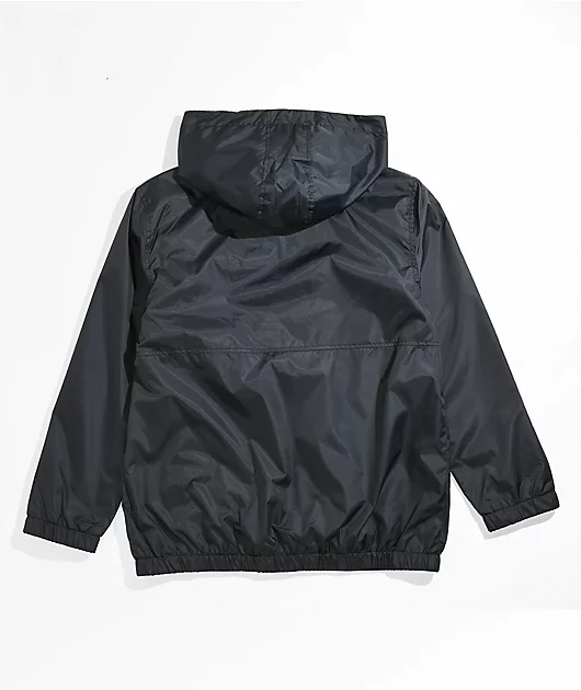 Brixton Kids Claxton Black Windbreaker Jacket