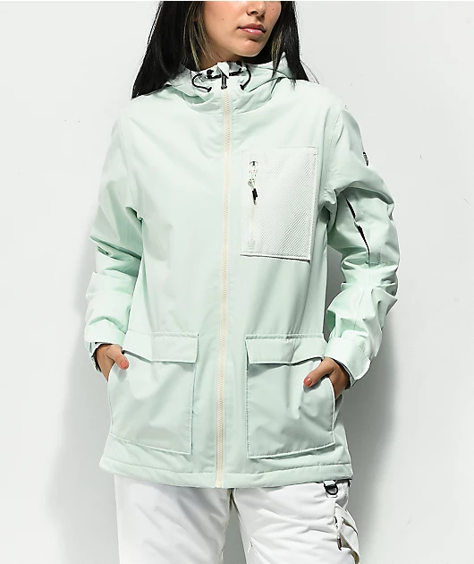 Aperture Aries All Over Light Teal 10K Snowboard Jacket