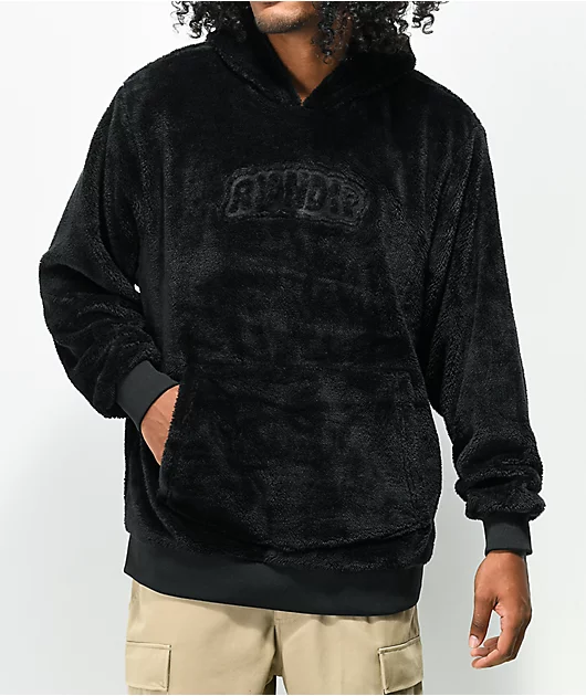 13161-ripndip-bubble-black-sherpa-hoodie-1.webp RIPNDIP Bubble Black Sherpa Hoodie