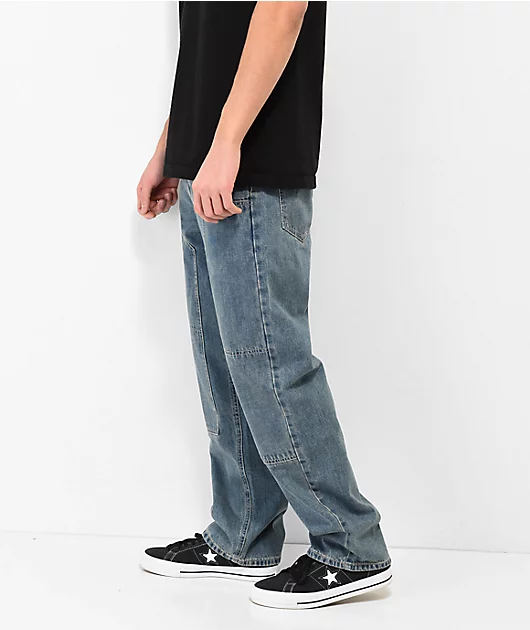 1326-empyre-double-knee-medium-blue-skate-jeans-6.webp Empyre Double Knee Medium Blue Skate Jeans