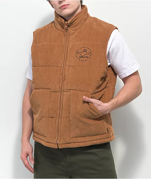 13435-krooked-trinity-khaki-corduroy-puffer-vest-1.webp Krooked Trinity Khaki Corduroy Puffer Vest