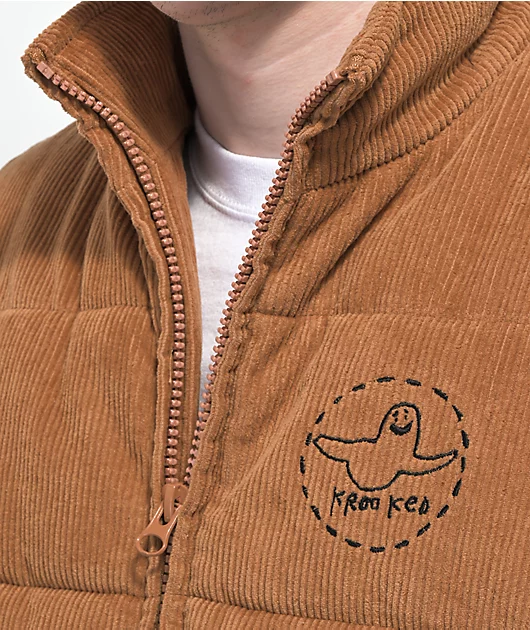 13435-krooked-trinity-khaki-corduroy-puffer-vest-3.webp Krooked Trinity Khaki Corduroy Puffer Vest