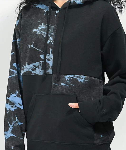 14131-zine-dani-patch-black-blue-tie-dye-hoodie-3.webp Zine Dani Patch Black & Blue Tie Dye Hoodie