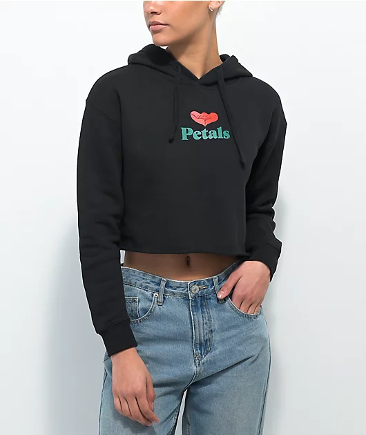 15412-petals-and-peacocks-go-around-black-crop-hoodie-2.webp Petals and Peacocks Go Around Black Crop Hoodie