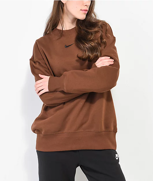 15577-nike-sportswear-phoenix-oversize-brown-crewneck-sweatshirt-1.webp Nike Sportswear Phoenix Oversize Brown Crewneck Sweatshirt