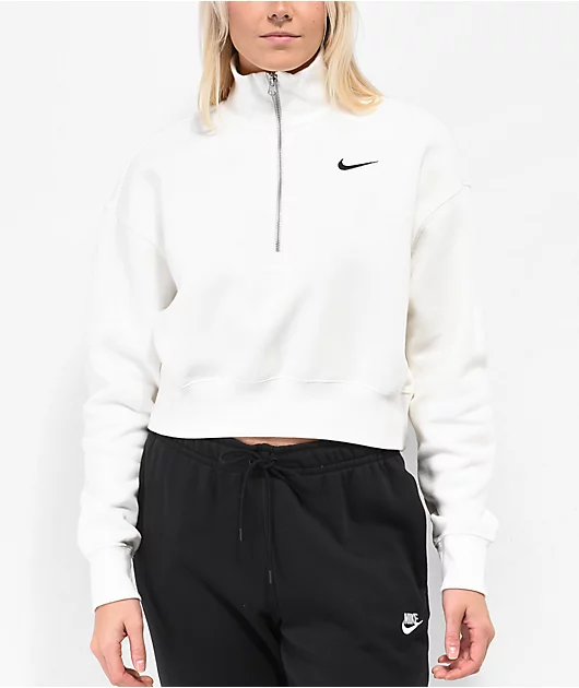 15595-nike-sportswear-phoenix-white-fleece-crop-quarter-zip-sweatshirt-1.webp Nike Sportswear Phoenix White Fleece Crop Quarter Zip Sweatshirt