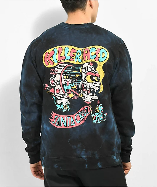 16224-killer-acid-x-santa-cruz-fake-head-navy-blue-tie-dye-crewneck-sweatshirt-1.webp Killer Acid x Santa Cruz Fake Head Navy Blue Tie Dye Crewneck Sweatshirt