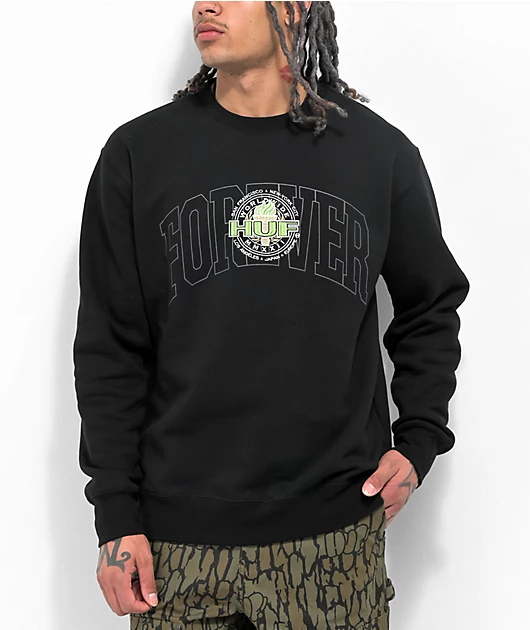 16256-huf-forever-torch-black-crewneck-sweatshirt-1.webp HUF Forever Torch Black Crewneck Sweatshirt