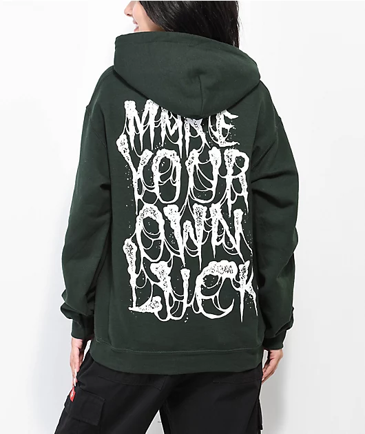 16549-schaf-make-your-own-luck-green-hoodie-2.webp Schaf Make Your Own Luck Green Hoodie