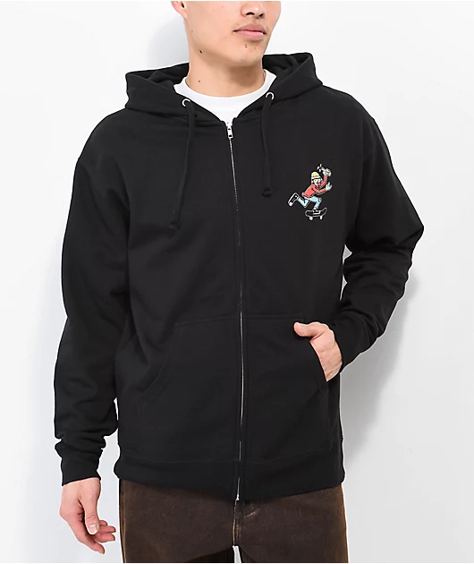 Empyre Push Skate Black Zip Hoodie