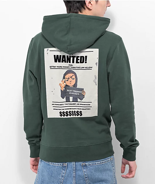 The Boondocks Wanted Riley Green Hoodie