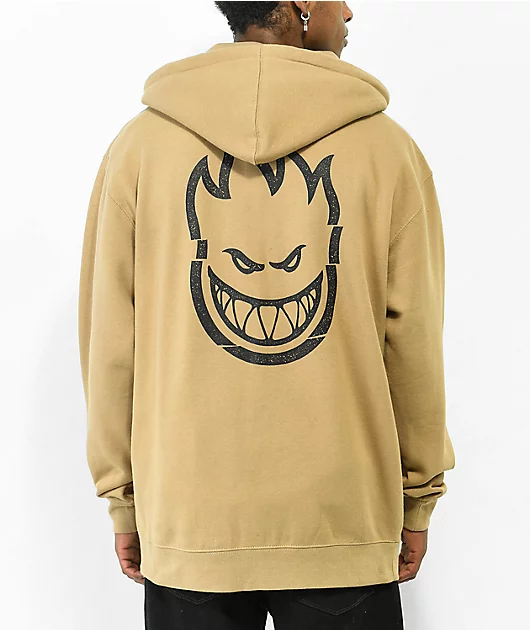 Spitfire Clean Cut Sand Zip Hoodie
