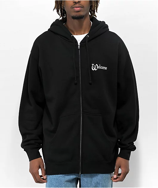 Welcome Unholy Diver Black Zip Hoodie