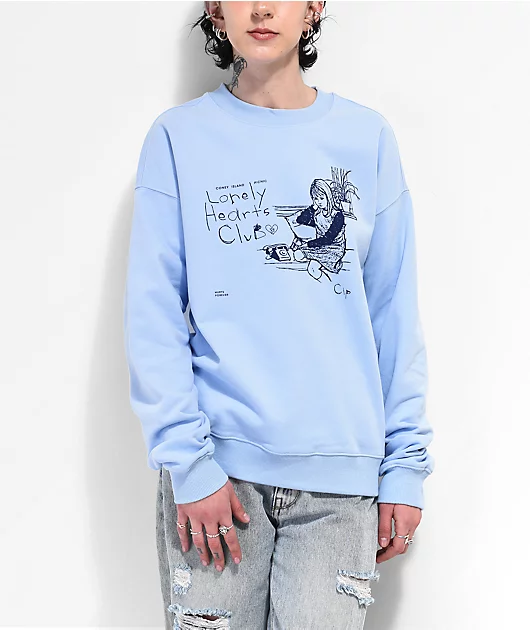 17635-coney-island-picnic-lonely-hearts-club-blue-crewneck-sweatshirt-1.webp Coney Island Picnic Lonely Hearts Club Blue Crewneck Sweatshirt