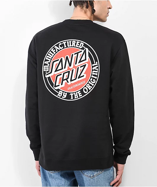 17648-santa-cruz-club-dot-black-crewneck-sweatshirt-1.webp Santa Cruz Club Dot Black Crewneck Sweatshirt