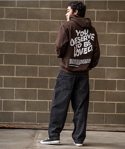 18023-dream-you-deserve-to-be-loved-brown-hoodie-5.webp DREAM You Deserve To Be Loved Brown Hoodie