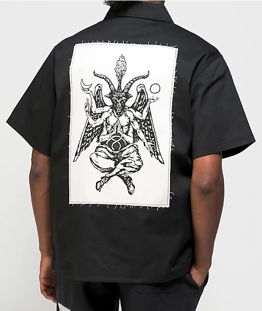 18451-welcome-bapholit-black-short-sleeve-work-shirt-1.webp Welcome Bapholit Black Short Sleeve Work Shirt