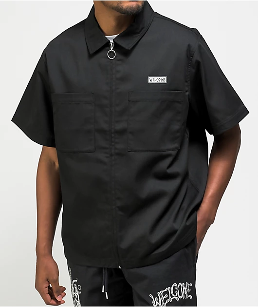 18451-welcome-bapholit-black-short-sleeve-work-shirt-2.webp Welcome Bapholit Black Short Sleeve Work Shirt