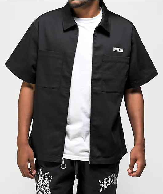 18451-welcome-bapholit-black-short-sleeve-work-shirt-5.webp Welcome Bapholit Black Short Sleeve Work Shirt