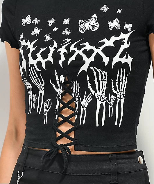 18571-swixxz-stage-dive-lace-up-black-t-shirt-2.webp SWIXXZ Stage Dive Lace Up Black T-Shirt