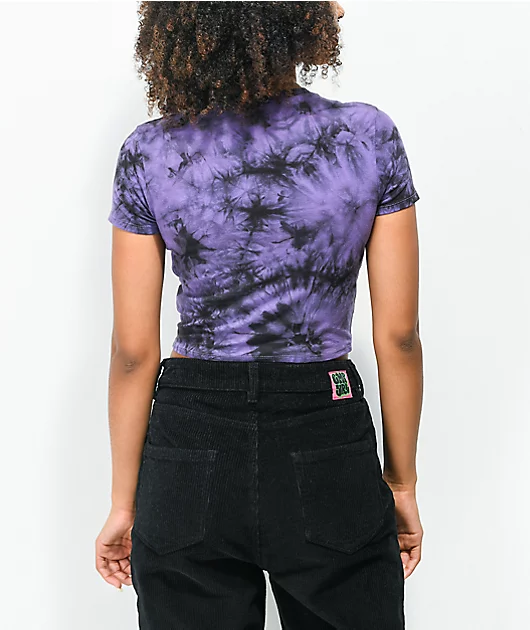 18657-a-lab-serina-peace-purple-tie-dye-crop-t-shirt-3.webp A-Lab Serina Peace Purple Tie Dye Crop T-Shirt
