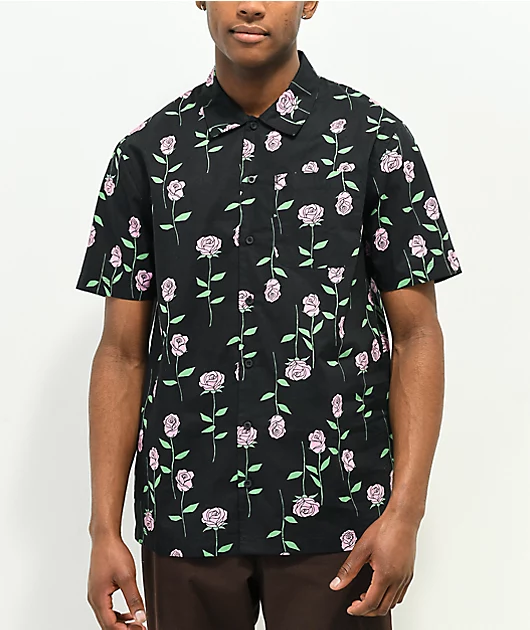 19121-empyre-rose-petals-black-short-sleeve-button-up-shirt-1.webp Empyre Rose Petals Black Short Sleeve Button Up Shirt